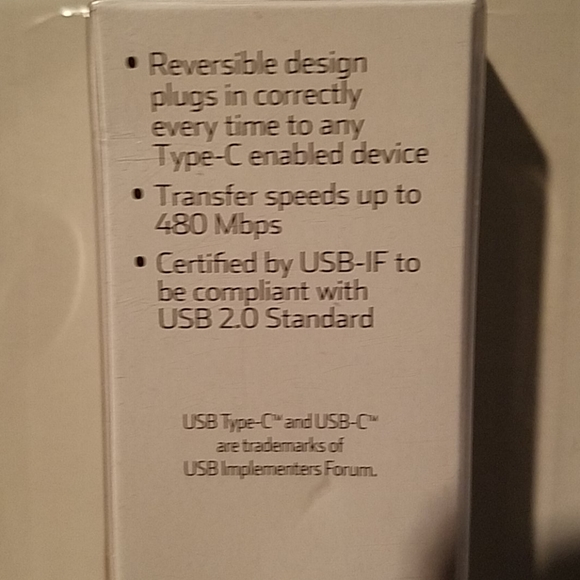 Onn 3 ft USB-C to USB A 2.0 Cable - Picture 8 of 11